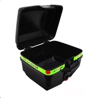Baú Moto Bauleto Stoned Tracker 35L com Faixa Verde: Segurança e Estilo para Sua Viagem! - imagem 2