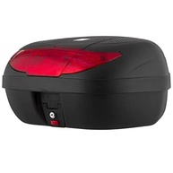 Bauleto Moto 45L Pro Tork Smart Box: 2 Capacetes, Refletor Vermelho e Segurança - imagem 3