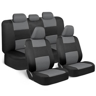 Conjunto Completo Capas de Assento BDK PolyPro Cinza e Preto - Proteção e Estilo para seu Carro - imagem 2