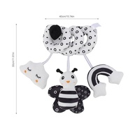 Brinquedo Chocalho Espiral Cartoon Animal para Carrinho e Berço do Bebê - Estímulo Visual e Auditivo - imagem 3