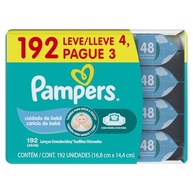 Lenços Umedecidos Pampers Cuidado de Bebê - 192 Unidades Macios e Hipoalergênicos - imagem 3