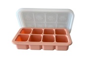 Forma de Silicone para Papinhas de Bebê com Tampa - 8 Cubos 30ml, Livre de BPA, Ideal para Congelar e Introdução Alimentar BLW - imagem 3