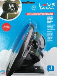 Espelho Retrovisor Baby Love Preto: Tranquilidade para Você e Segurança para o Bebê - imagem 1