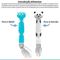 Kit Colher Pandêmica em Silicone Azul - Seguração Ergonômica e Segura para Bebês - imagem 4