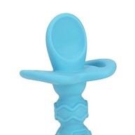 Colher de Silicone Nuby com Travas de Segurança Azul - Proteção e Conforto para Bebês - imagem 5