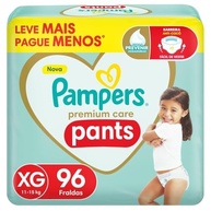 Fralda Pampers Premium Care Pants Tamanho XG - Conforto Total para Bebês Ativos - imagem 2