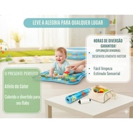 Tapete Inflável de Água Interativo para Bebês - Estimulação Sensorial com Peixinhos Coloridos - imagem 4