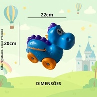 Carro Dinossauro Divertido: Brinquedo Educativo para Bebês a partir de 1 Ano com Luzes e Sons - imagem 4