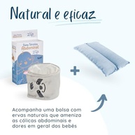 Faixa Térmica com Ervas Naturais para Bebês - Alívio Rápido de Cólicas e Gases (Cinza) - imagem 4
