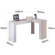 Escrivaninha Penteadeira em L com Porta Objetos 135cm Jade Belaflex Branco - Design Moderno e Funcional - imagem 5