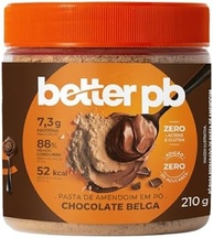 Pasta de Amendoim em Pó Sabor Chocolate Belga 210g - Betterpb - imagem 1