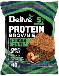 Brownie Proteico Chocolate com Avelã Sem Açúcar Sem Glúten Sem Leite Belive - imagem 3