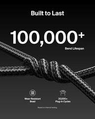 Cabo USB-C Belkin 240W: Carregamento Ultra Rápido e Durabilidade para iPhone, Galaxy, MacBook e Mais! - imagem 4