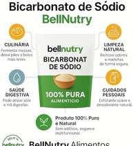 Bicarbonato de Sódio Puro 1kg Bellnutry Alimentos - imagem 2