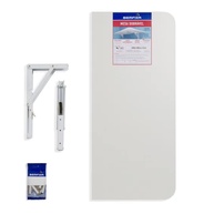 Mesa Dobrável BemFixa 9824 em MDP Branca 100x41cm - Segura, Prática e Moderna - imagem 1