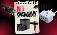 Kit 3 Adaptadores de Tomada 20A/10A Benjamin Bivolt - Compatível Padrão Antigo/Novo - imagem 5