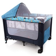Berço Portátil Cosco Kids Happy Azul - Segurança e Conforto para Bebês até 15kg - imagem 2
