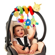 Brinquedo de Pelúcia Espiral para Carrinho e Berço: Diversão e Desenvolvimento para Bebês - imagem 4