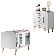 Berço e Cômoda Infantil Ludmila: Conforto e Design - imagem 1