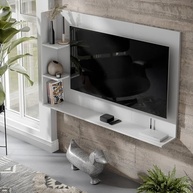 Painel para TV 50 Polegadas Berlim - Design Moderno com Nicho e Prateleiras - imagem 5