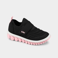 Bibi Roller 2.0: Tênis Infantil Preto e Rosa - imagem 1