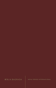 Bíblia Sagrada Slim NVI Luxo - Capa Marrom em Couro-soft | Leitura Confortável - imagem 1
