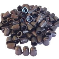 Kit 50 Tampinhas Pretas Universais para Válvula de Bicicleta, Moto e Carro - imagem 3