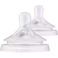 Bicos Pétala 3.0 Philips Avent com Válvula Anticólicas - Fluxo Médio, Pacote com 2 - imagem 1