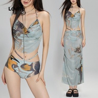 Biquíni Tie-Dye Lovito: Estilo Casual e Conforto! - imagem 1