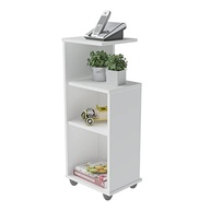 Mesa de Apoio com Prateleiras BIS Branca – Design Moderno e Funcionalidade Inteligente - imagem 4