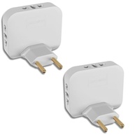 Kit 2 Adaptadores Articulados Dobráveis: Mais Tomadas e Segurança Bivolt 10A - imagem 2