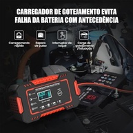 Carregador Inteligente 12V Bivolt com Display Digital | Premium para Carro, Moto e Caminhão - imagem 3