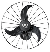 Ventilador Oscilante de Parede 60cm Goar Metal Preto Bivolt - Potente e Silencioso - imagem 1
