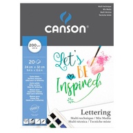 Bloco Canson Lettering: A4, 200g, 20 Folhas - imagem 1