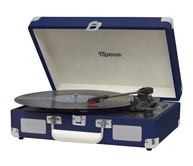Vitrola Raveo Sonetto Chrome Navy: Vinil, Bluetooth, USB e Gravação MP3 - Estilo Vintage Azul! - imagem 1