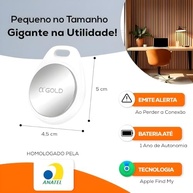 Localizador Inteligente Agold: Encontre Tudo com Bluetooth e Alarme Sonoro | Compatível com Buscar iPhone - imagem 3