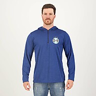 Blusão Grêmio Hoodie Azul Mescla – Estilo e Conforto Oficial - imagem 1