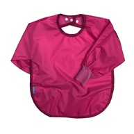 Babador Manga Longa Liso (Pink) - BLW impermeável - imagem 1