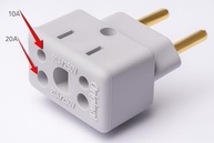 Kit 2 Adaptadores Tomada Benjamin Bob Esponja 10A/20A - Pino Grosso Bivolt Premium - imagem 4