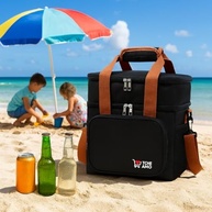 Bolsa Térmica Dobrável 14L com Alça de Ombro - Ideal para Marmita, Lancheira e Academia (Preta) - imagem 3