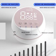 Bomba de Tirar Leite Elétrica Portátil com 9 Níveis de Sucção | Anti-refluxo, Silenciosa e Recarregável - imagem 5