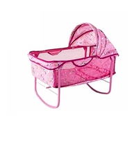 Berço Balanço para Boneca Bebê Reborn - Milano 62cm Rosa | Brinquedo Educativo com Aprovação INMETRO - imagem 4