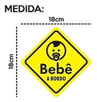 Ímã Bebê a Bordo: Segurança e Estilo para Seu Carro - Fácil de Aplicar e Remover! - imagem 2