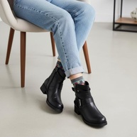 Dunes Bota feminina Max Moto, larguras disponíveis, Preto, 40 - imagem 3