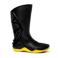 Bota Motociclista Bracol Motosafe Amarela Impermeável Cano Longo PVC - Proteção Essencial - imagem 2