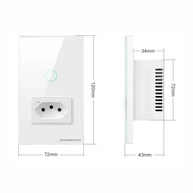 Interruptor Inteligente Novadigital Wi-Fi 1 Botão Touch: Controle Sua Casa com Voz e App! - imagem 3