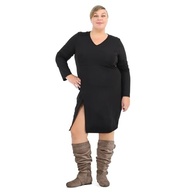 mysoft Botas femininas largas na altura do joelho, cano alto, largas, com zíper lateral - imagem 5