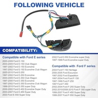 Kit Botões Controle Cruzeiro Volante 1C3A9D809AA para Ford F-150/250/350 Super Duty, E-Series, Excursion e Expedition - imagem 4