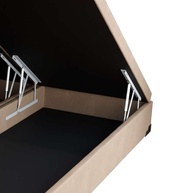 Base para Cama Box Queen Martin Premium com Baú Suede Bege – Conforto e Estilo para seu Quarto - imagem 5