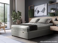 Box Baú Premium Casal em Linho Cinza com Abertura Pneumática - Sono Design - imagem 3